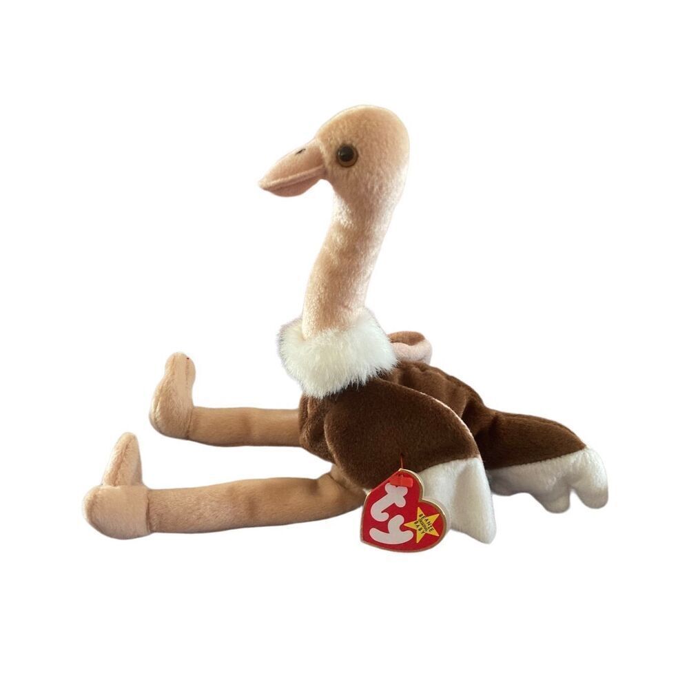 Stretch the Ostrich 1997 Ty Beanie Baby Plush Collectible Nostalgia Stuffed Anim